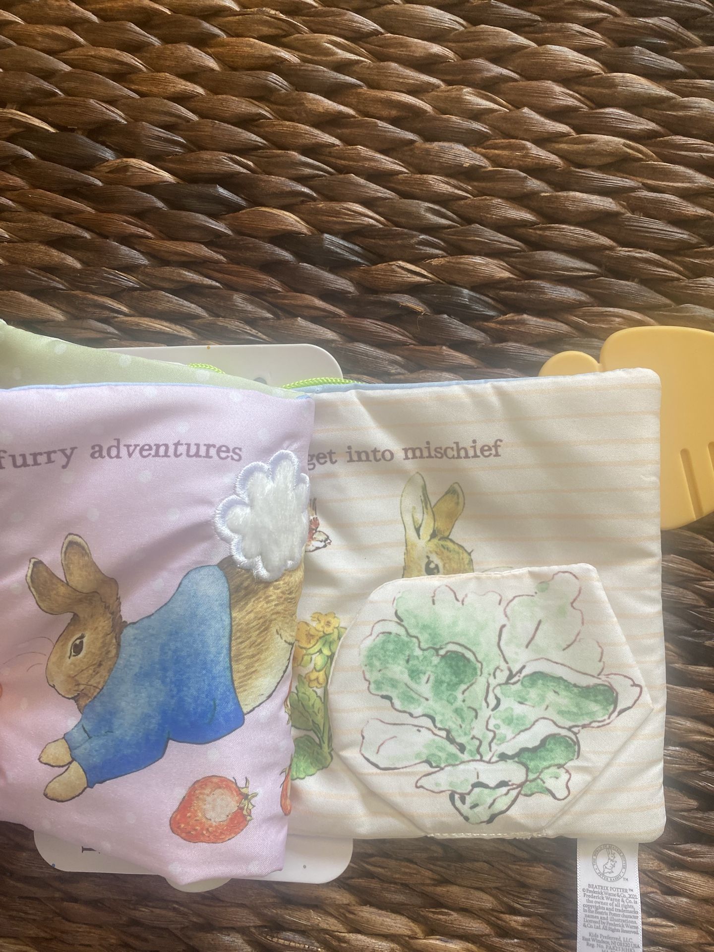 New Beatrix Harry Potter Rabbit Teether Book - photo 3