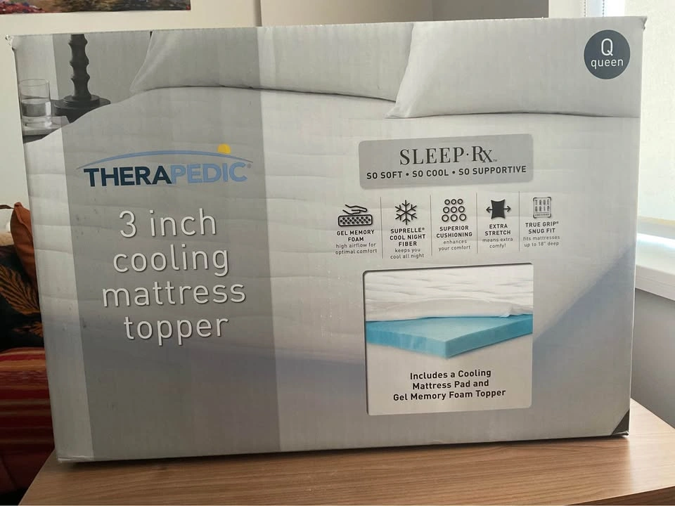 Therapedic SleepRX Gel Memory Foam Mattress Topper (Queen) - photo 4