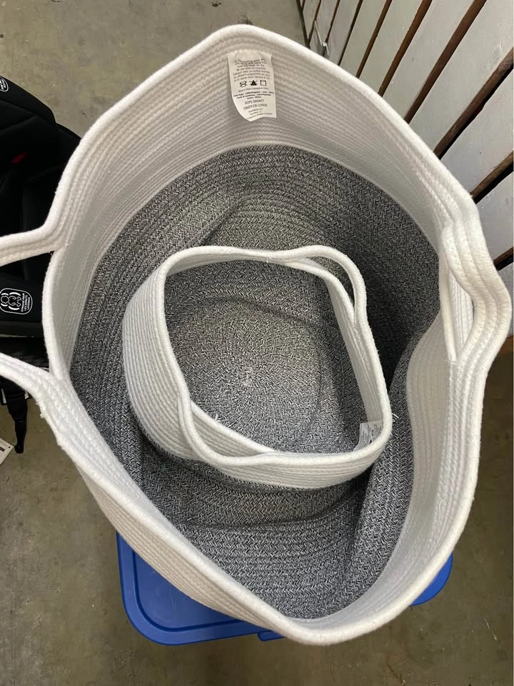 Set of 2 Woven Rope Baskets - photo 2