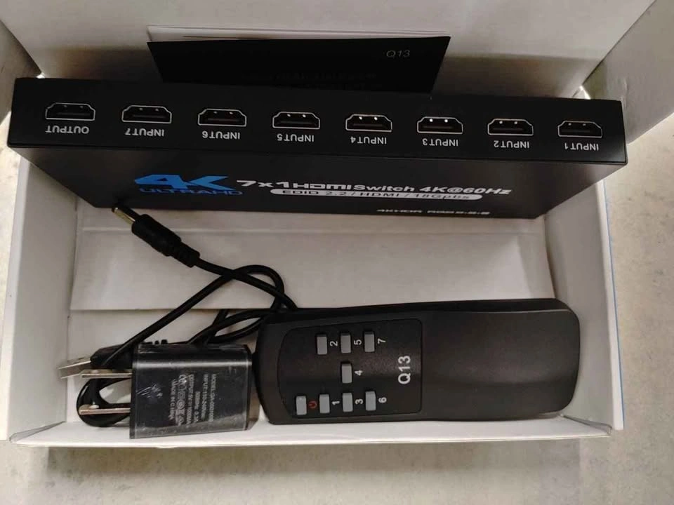 7x1 HDMI Switcher 4K@60Hz - Connect 7 devices to 1 TV! - photo 5