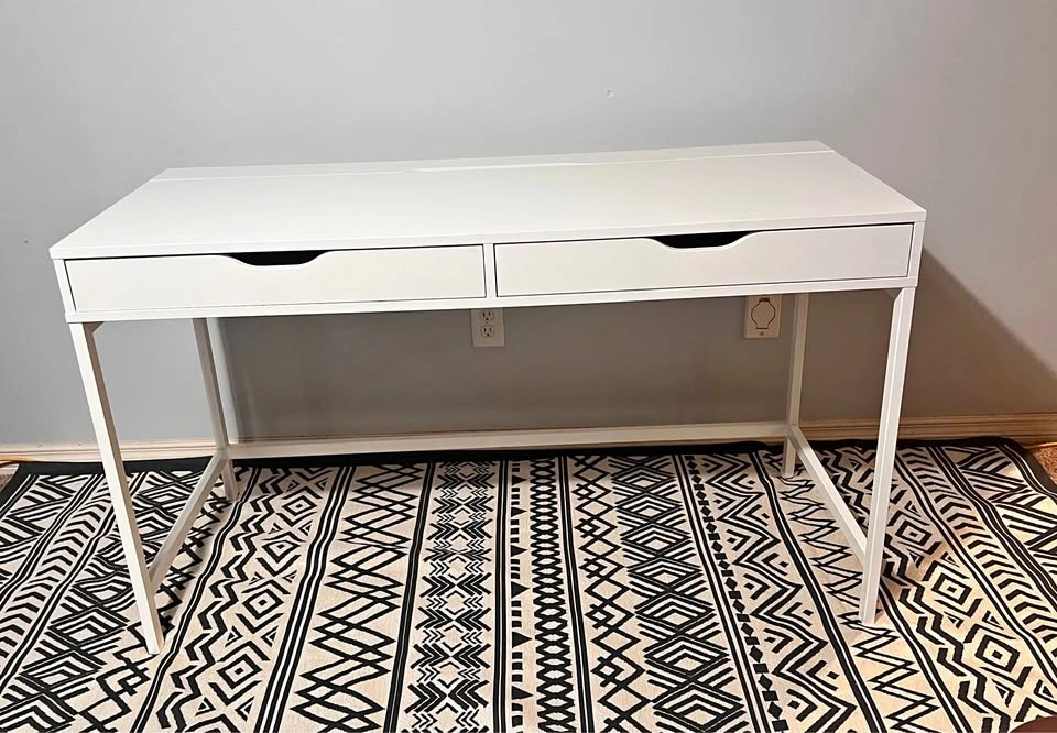 IKEA ALEX Desk White – Office/Study Desk with Storage