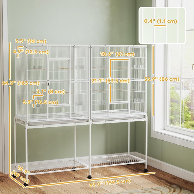 Spacious Extra Large Rolling Bird Cage [BNIB] - photo 3