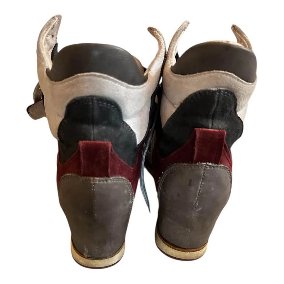 Elena Iachi suede wedge shoes 36 - photo 2