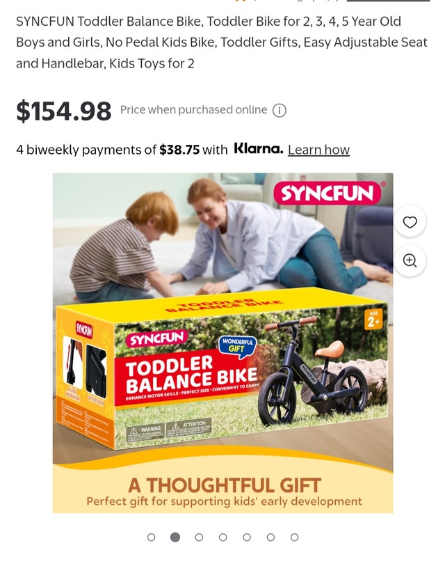 Syncfun Toddler Balance Bike