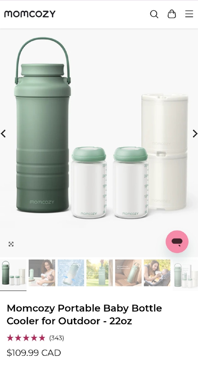 Momcozy double milk cooler BNIB