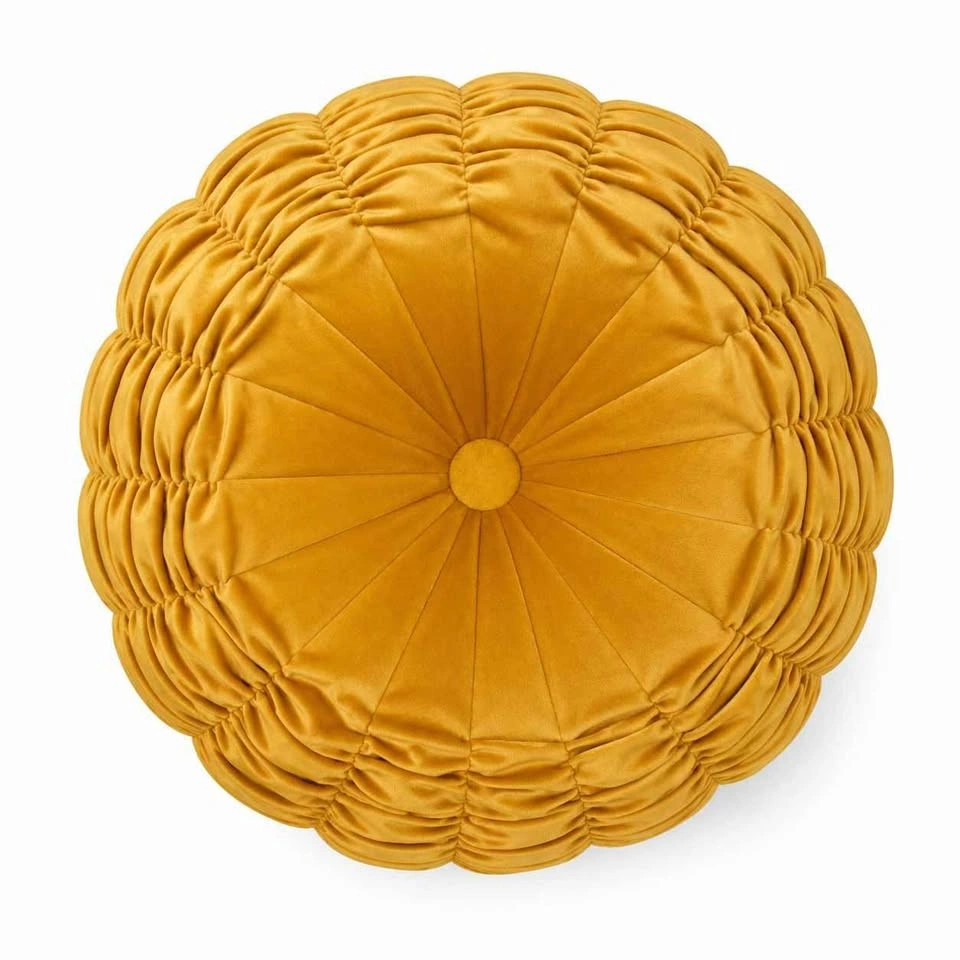 NWT Lillian August Sculptural Round Velvet Accent Pillow
