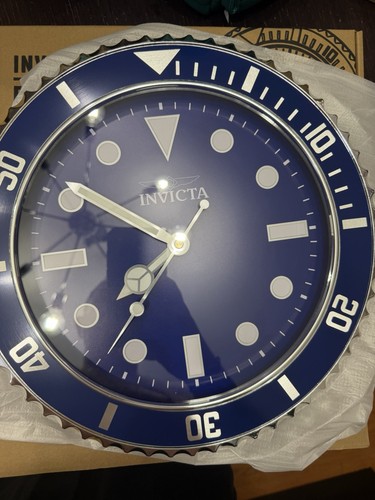Invicta 12 Inch Blue Pro Diver Wall Clock