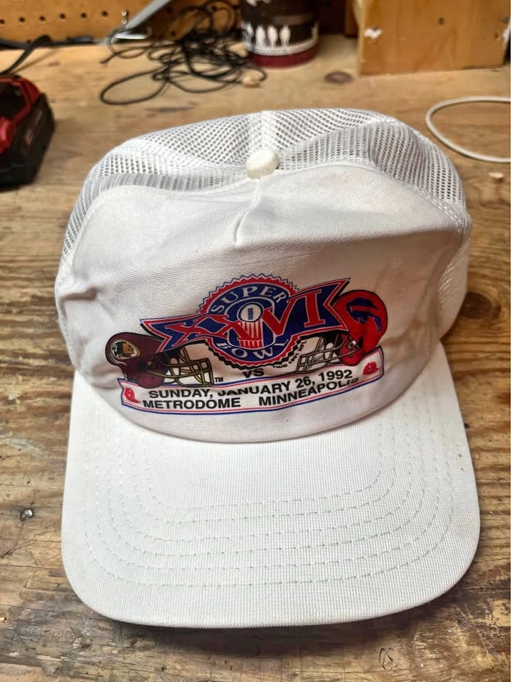 Vintage 1992 Washington Redskins vs Buffalo Bills Hat