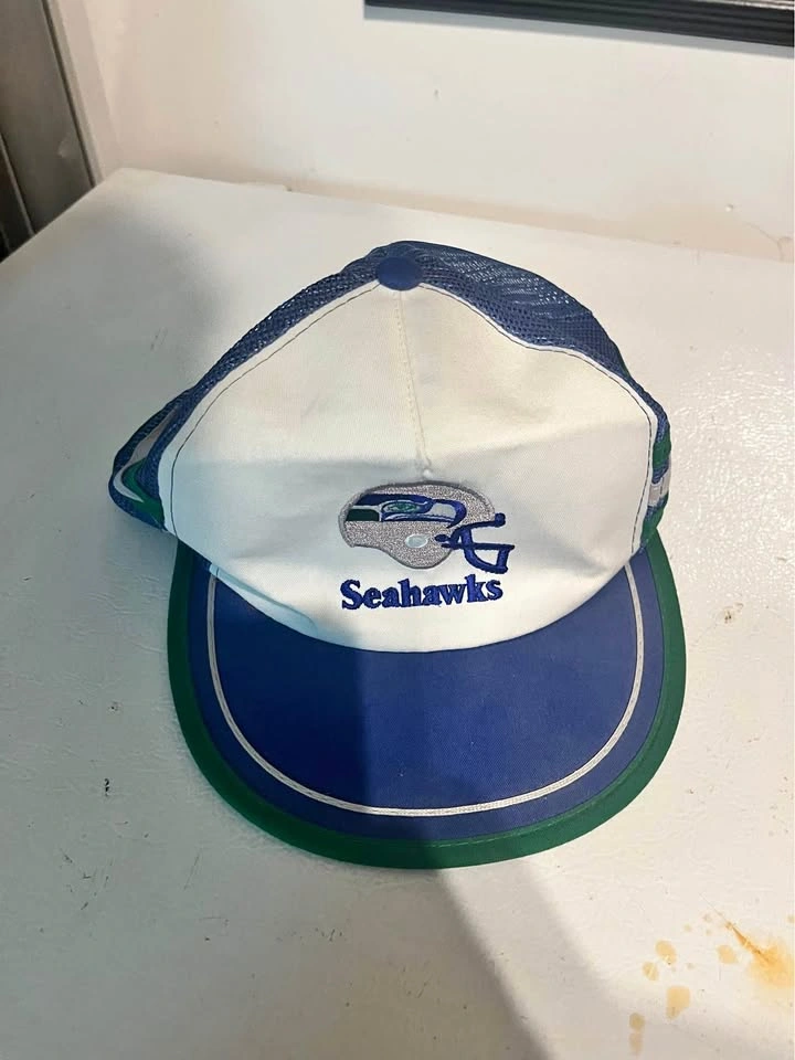 Vintage Ted Fletcher Seattle Seahawks Mesh Trucker Hat