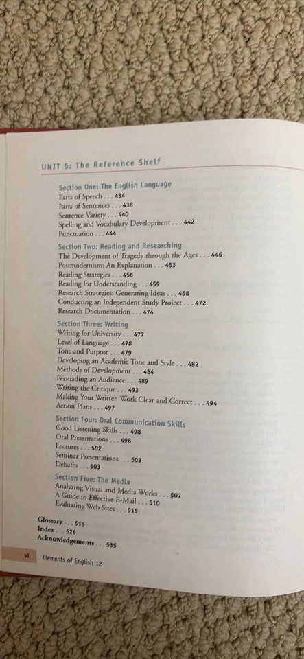 Elements of English 12 Textbook Harper Hilker Smith - photo 5