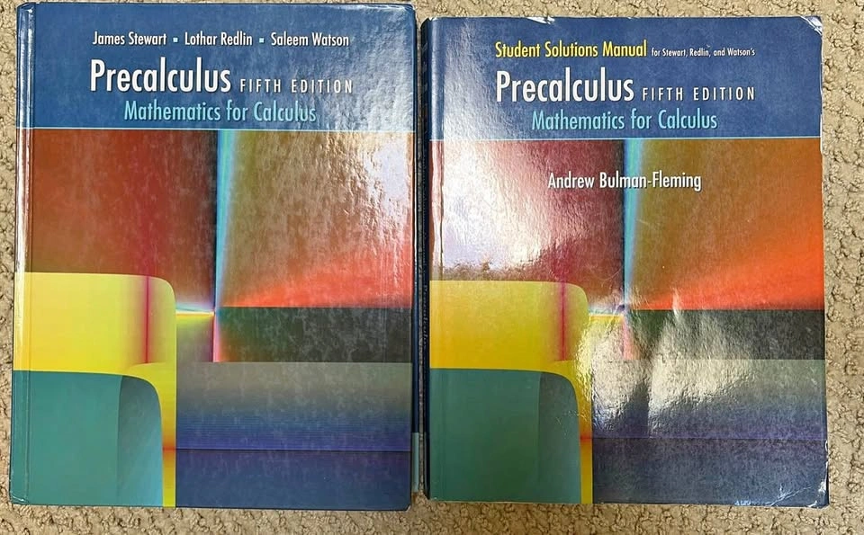Precalculus Fifth Edition Textbook + Solution Manual