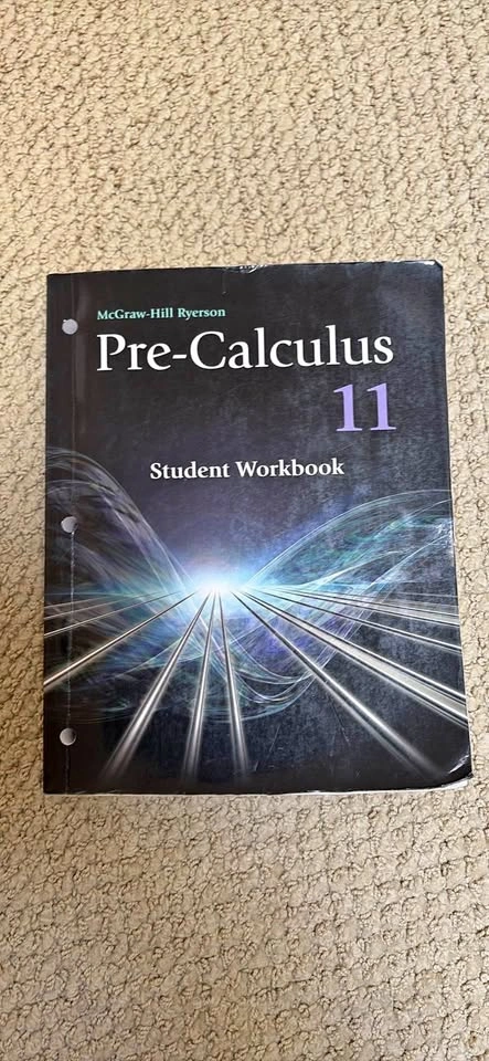 McGraw-Hill Ryerson Pre-Calculus 11 Student Workbook