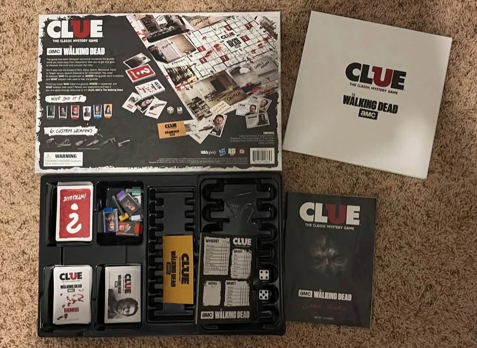 USAopoly Clue: The Walking Dead mystery board game - photo 2
