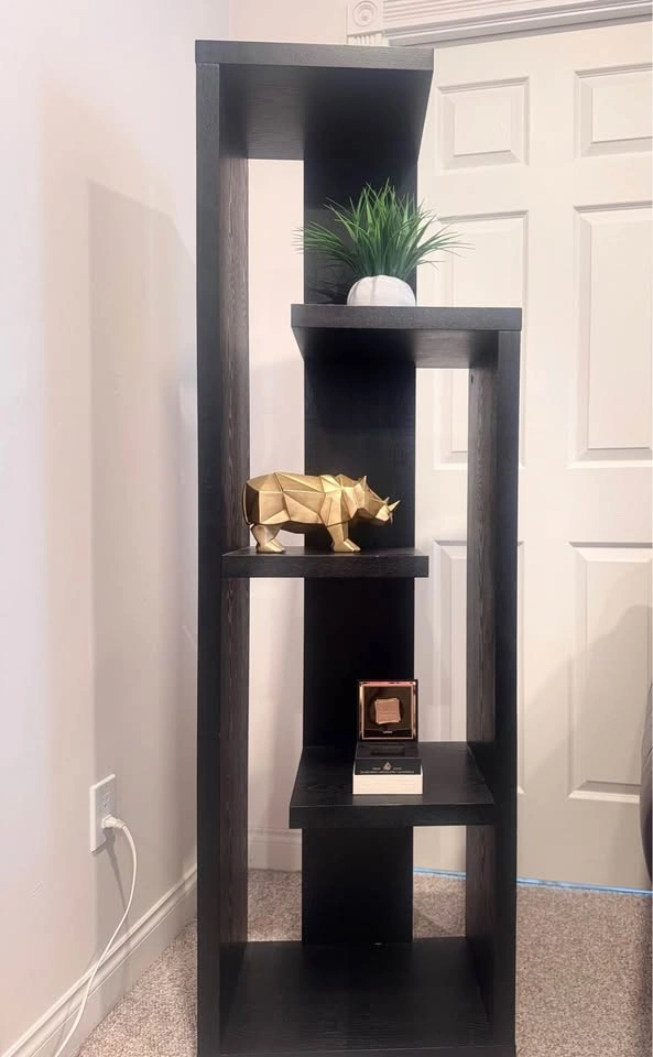 Urban Barn Modern Display Shelf / Bookcase – Dark Wood - photo 3