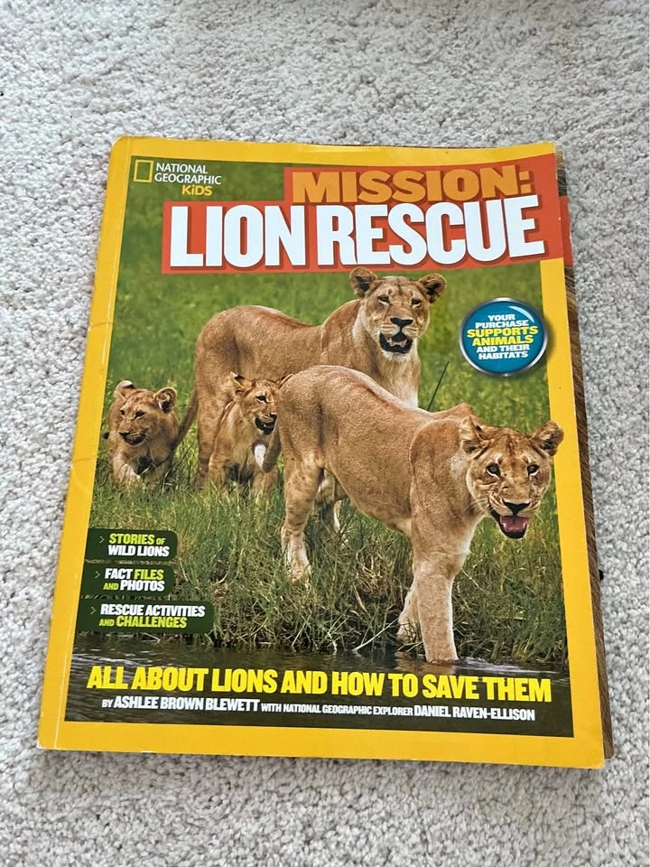 National Geographic Kids Mission: Lion Rescue Book