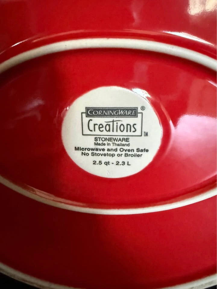 CorningWare Creations 2.5 Qt (2.3 L) Oval Stoneware Casserole Di - photo 3