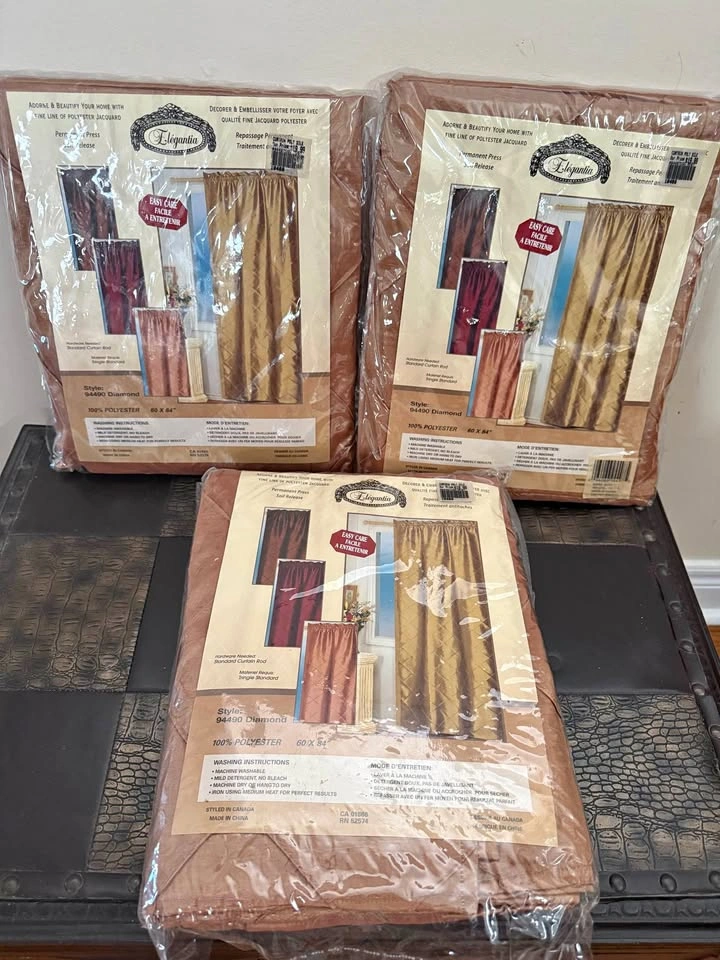 60” x 84” curtains (Sold Individually or set)