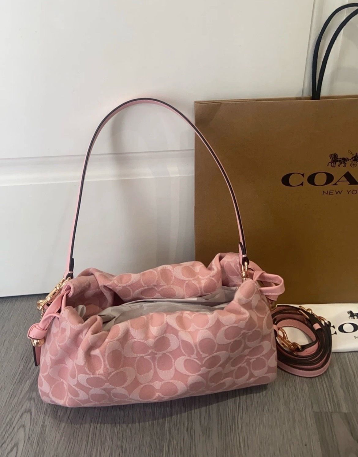 Coach Pink denim Faye bag - photo 2