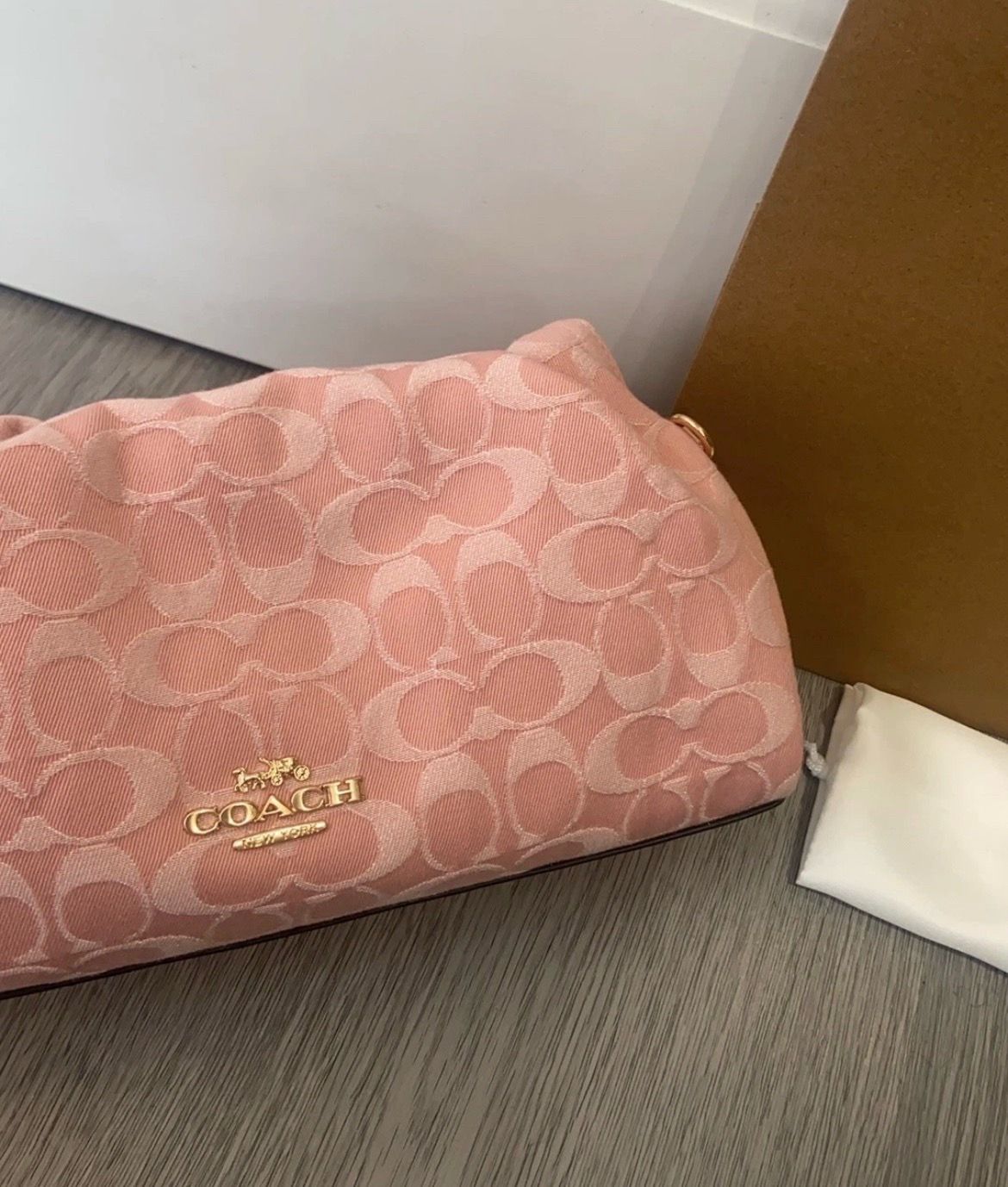 Coach Pink denim Faye bag - photo 3