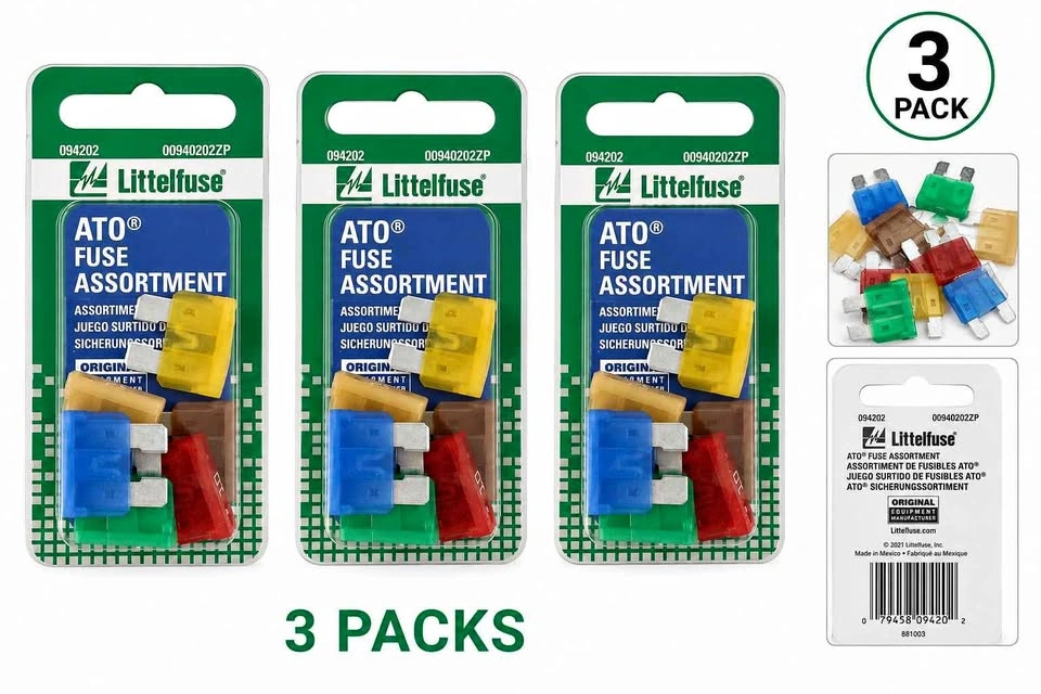 Littelfuse ATO Automotive Fuse Assortment Kit – 3 Pack - photo 2