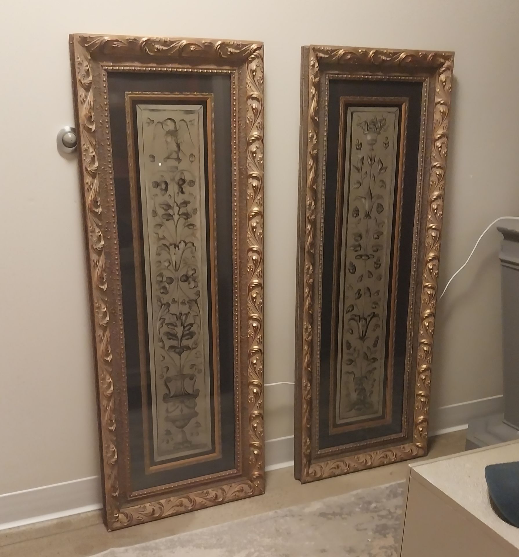 Elegant Framed Botanical Wall Art – Set of 2 – 50" x 19" - photo 4