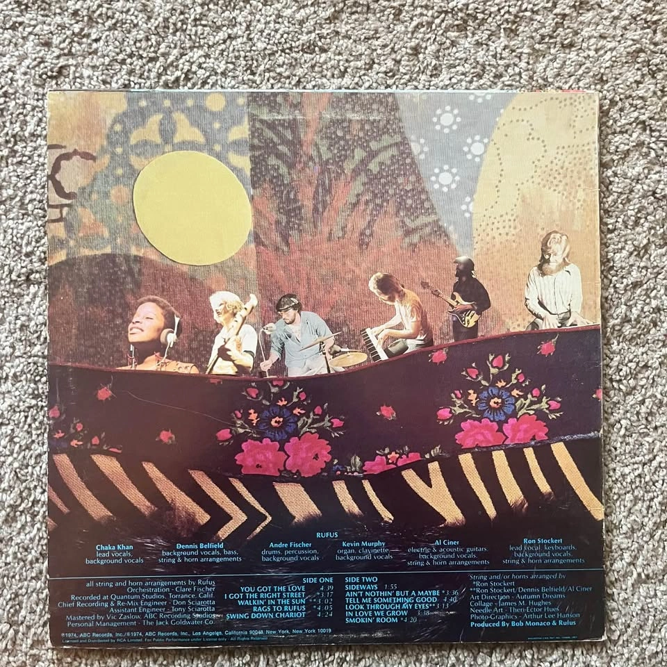 Rufus Featuring Chaka Khan - Rags to Rufus Vinyl LP - photo 2