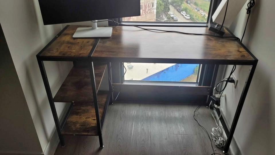 Study table with shelves