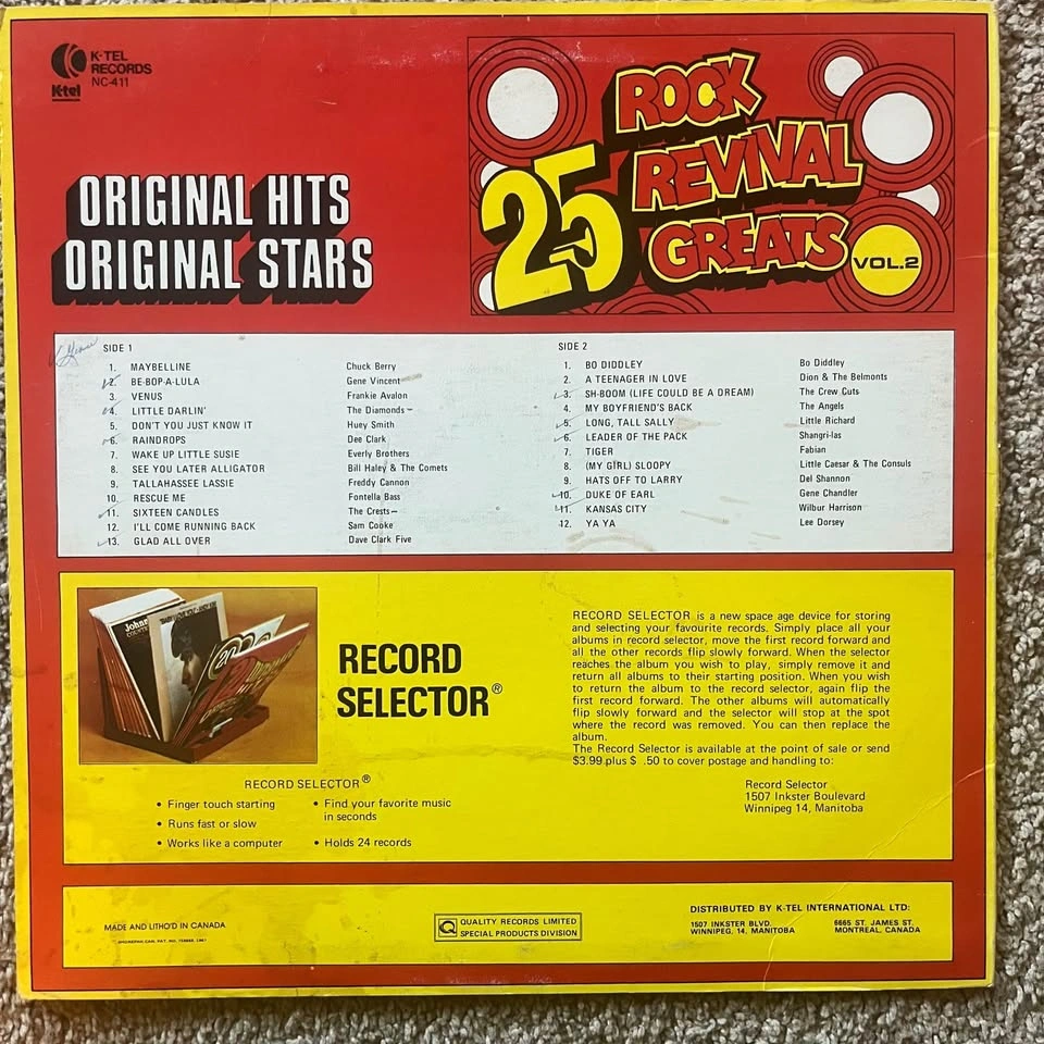 Bill Haley and His Comets & 25 Rock Revival Greats Vinyl - photo 4