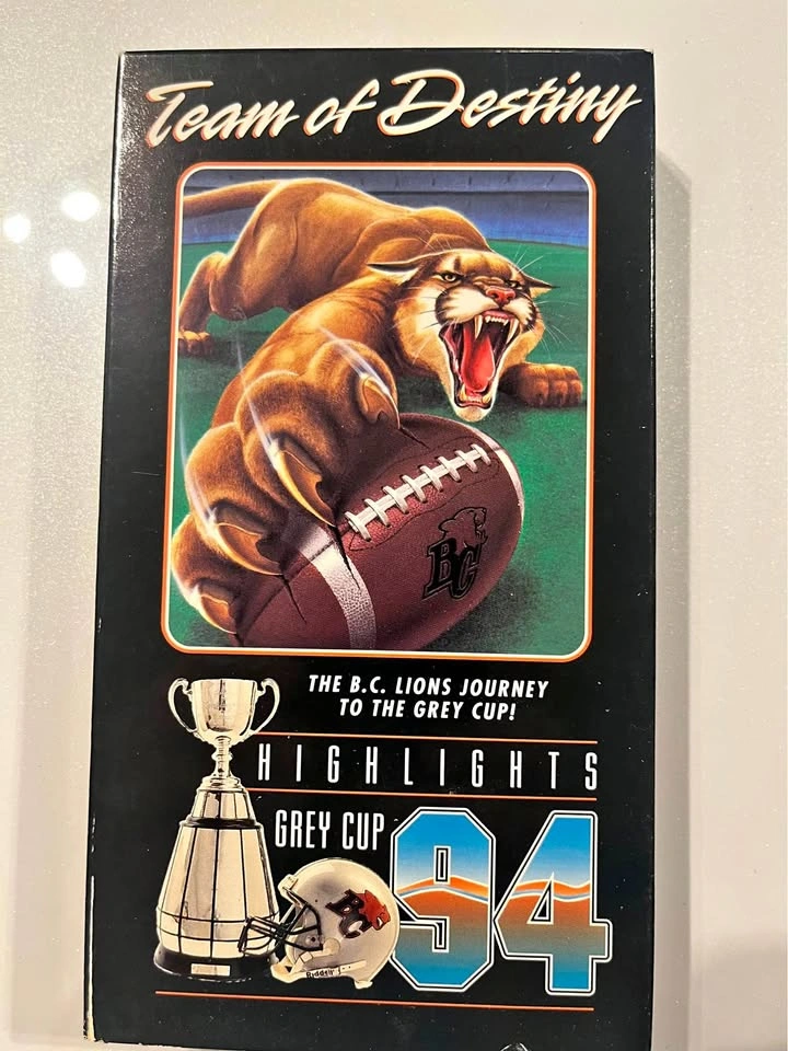 1994 Grey Cup Champions: Team of Destiny B.C. Lions VHS