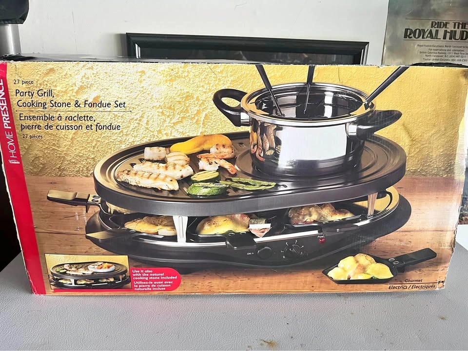 New Trudeau 27-Piece Electric Party Grill & Fondue Set