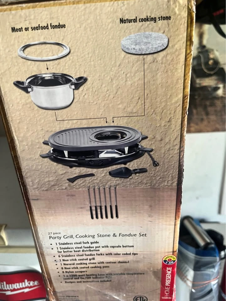 New Trudeau 27-Piece Electric Party Grill & Fondue Set - photo 2