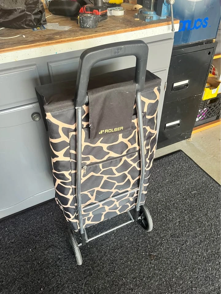 Folding / collapsible Shopping Trolley cart wheeled basket - photo 4