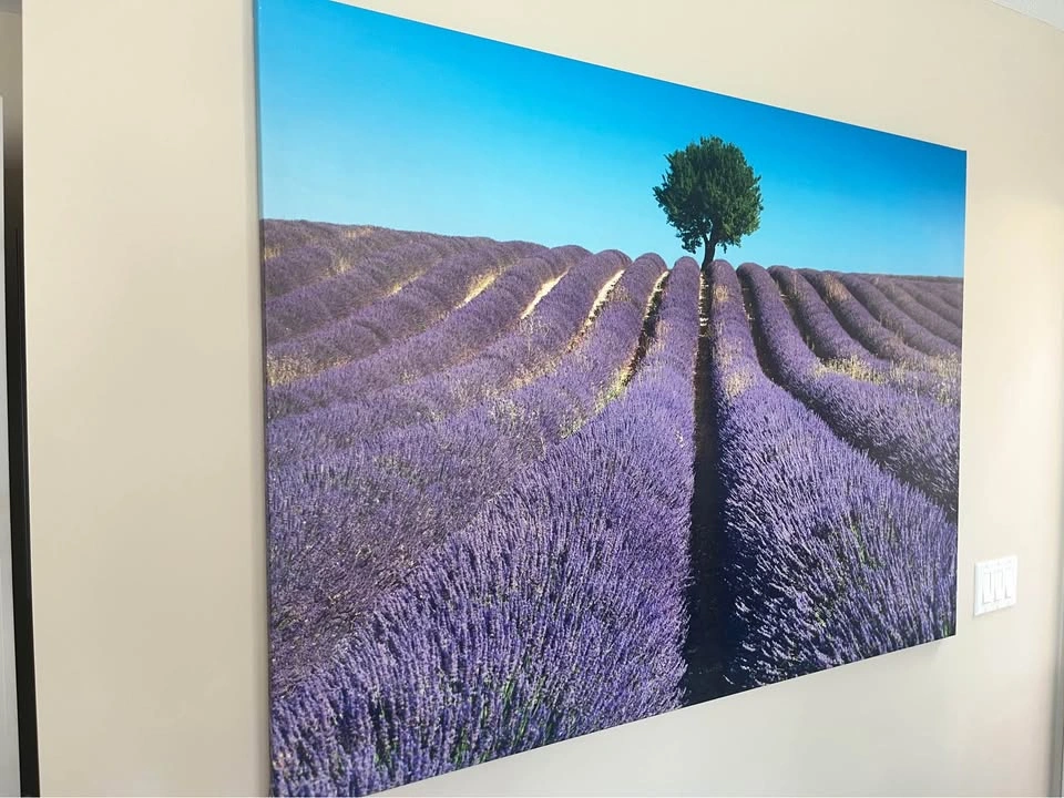 Large Ikea Lavender Field Canvas Wall Art - photo 2