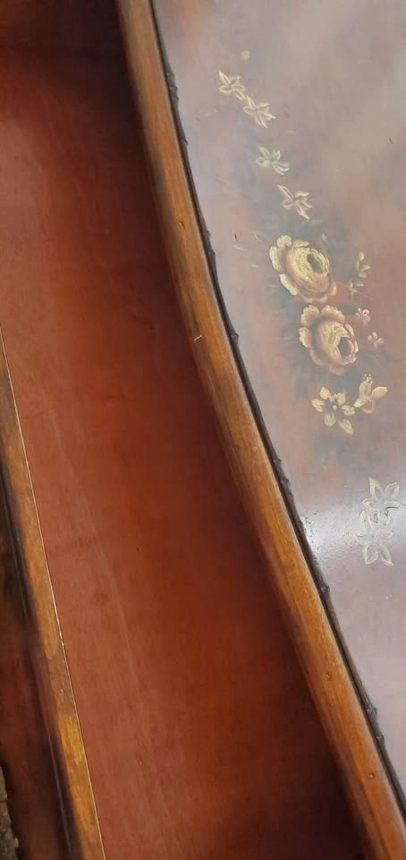 Vintage Hand Painted Solid Wood Dresser | 3 Drawer Chest - photo 4