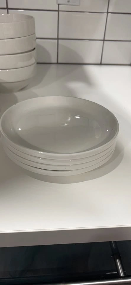 Stokes 12-Piece White Porcelain Dining Set - photo 3