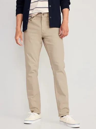 Old Navy Pants Strait Built In Flex Light Slim 5 Pocket 34x32 NW - photo 2