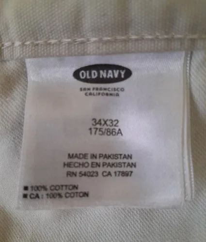 Old Navy Pants Strait Built In Flex Light Slim 5 Pocket 34x32 NW - photo 5