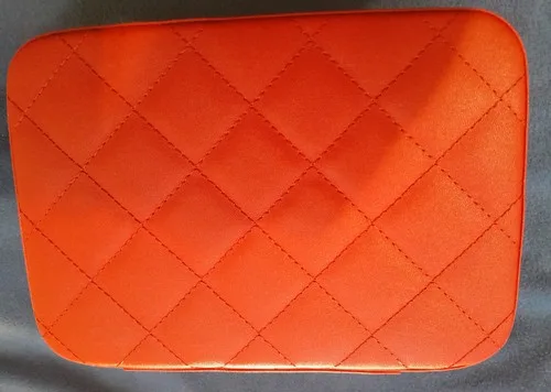 Makeup Bag Case Red Quilted - photo 3