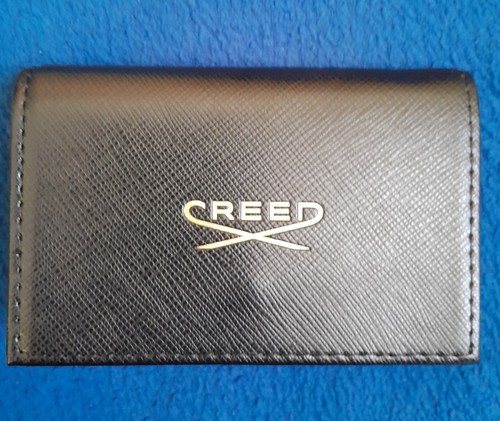 Creed Aventus Black Leather Bifold Mini Wallet / Card Holder VIP