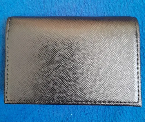 Creed Aventus Black Leather Bifold Mini Wallet / Card Holder VIP - photo 2
