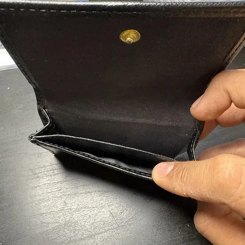 Creed Aventus Black Leather Bifold Mini Wallet / Card Holder VIP - photo 4