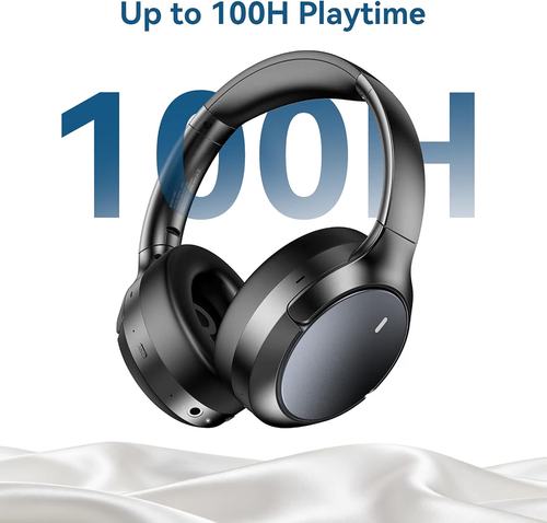 Hybrid ANC Wireless Over-Ear Headphones, 100H Playtime