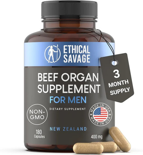 Beef Organ Supplement for Men - Grass-Fed Blend