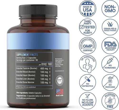 Beef Organ Supplement for Men - Grass-Fed Blend - photo 2