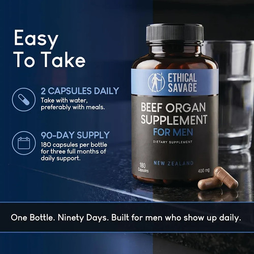 Beef Organ Supplement for Men - Grass-Fed Blend - photo 5