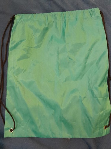 Green Lightweight Drawstring Cinch Sack Gym Bag - photo 2