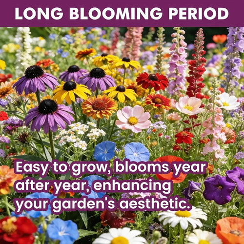 Wildflower Seeds Bulk 10000+, 1.06oz 21 Variety Perennial Mix - photo 3