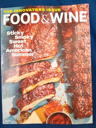 Food & Wine Magazine July 2026: Sticky Smoky Sweet Hot American