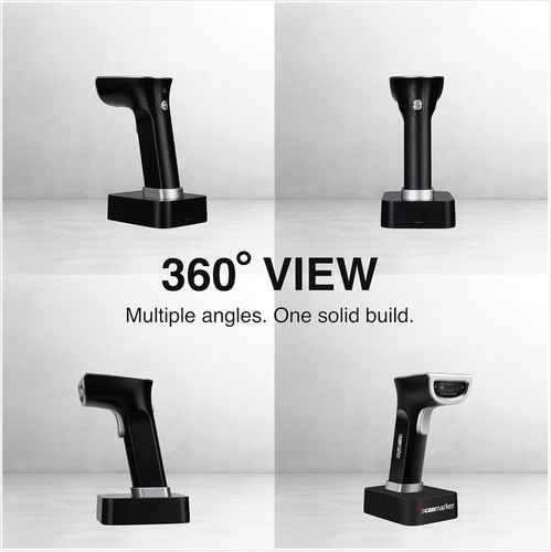 Wireless Barcode Scanner 1D 2D QR Bluetooth 2.4G with Charging S - photo 2