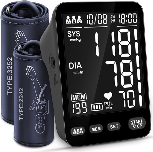 Automatic Blood Pressure Monitor with Large Cuff